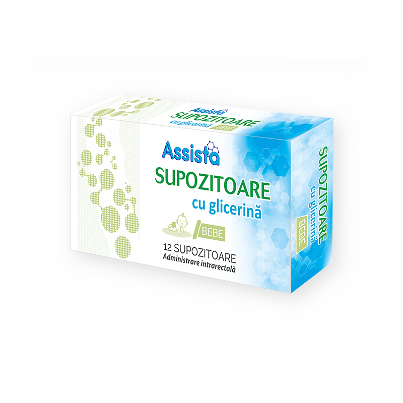 Assista Glycerine Suppositories Babies - 12 intrarectal suppositories Assista Glycerine Suppositories Babies - 12 intrarectal suppositories